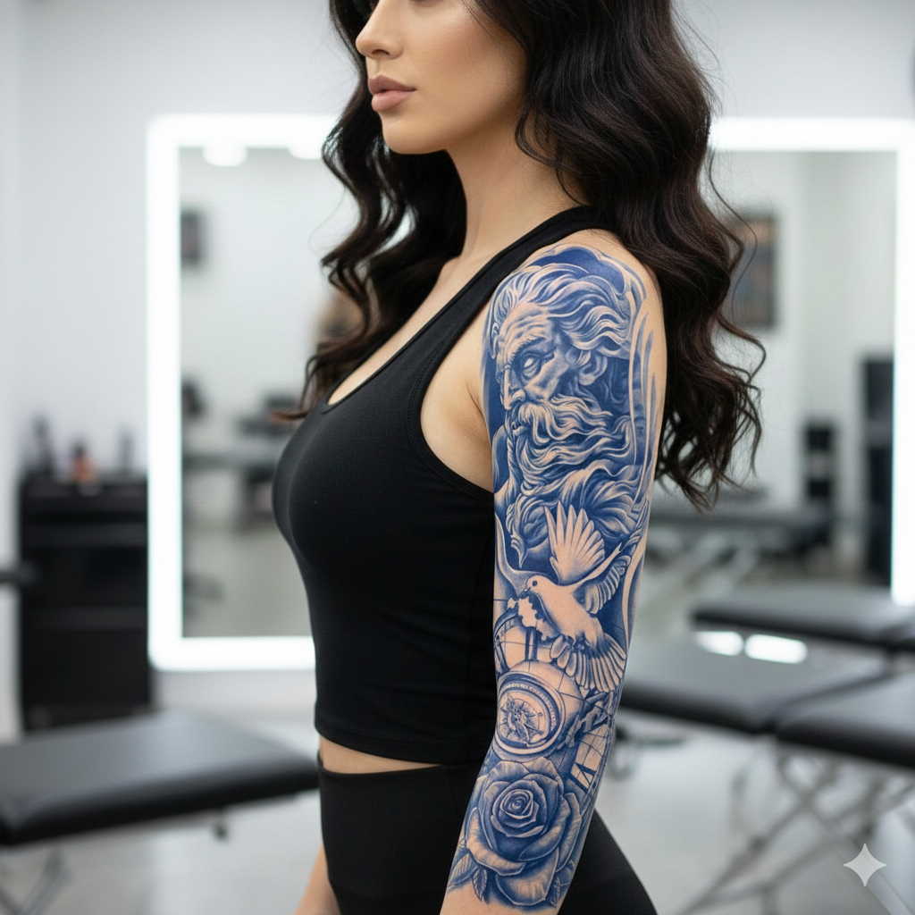 Divine Time Sleeve 🕊️🕰️